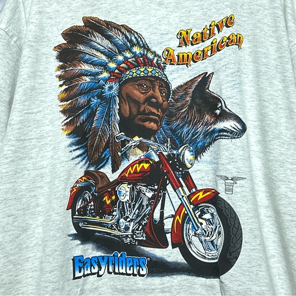 Vintage Easyriders Native American Motorcycle Tee XL - Picture 3 of 8